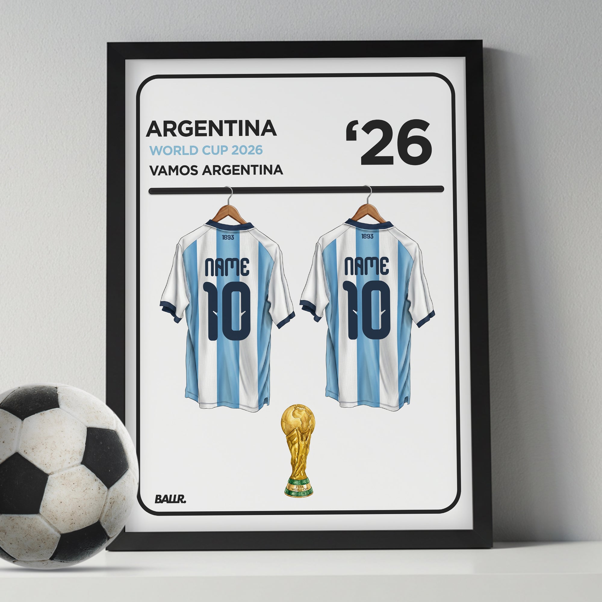 Locker Room Personalised Kit Argentina 2026 World Cup
