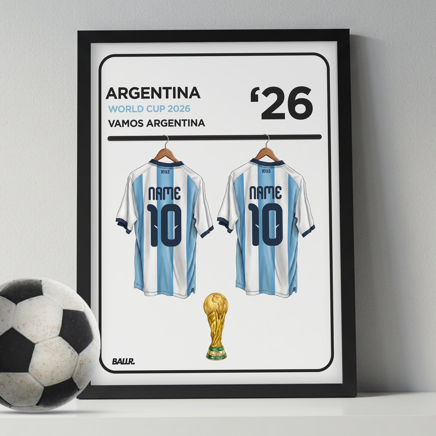 Locker Room Personalised Kit Argentina 2026 World Cup