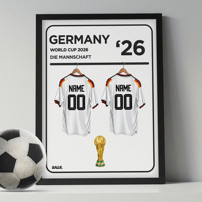 Germany Personalised Locker Room World Cup Kit 2026