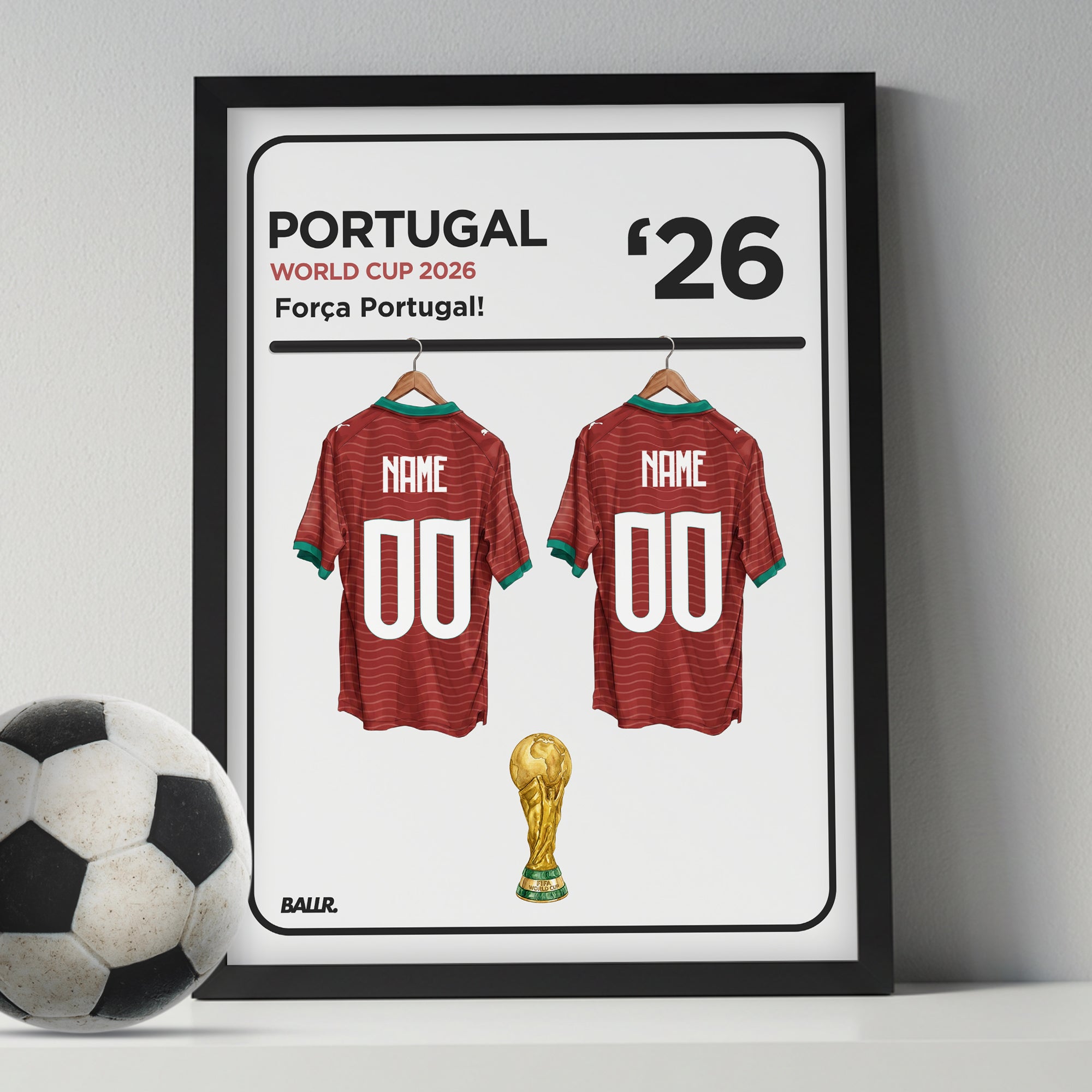Portugal Personalised Locker Room World Cup Kit 2026