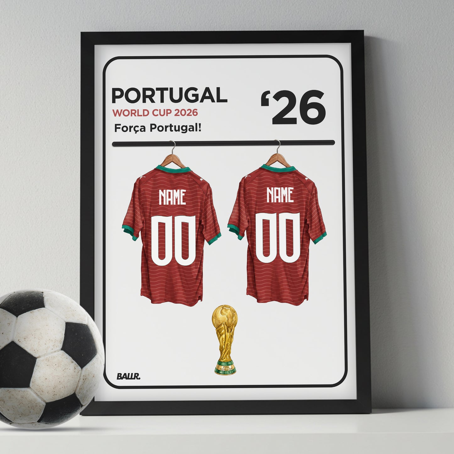 Portugal Personalised Locker Room World Cup Kit 2026