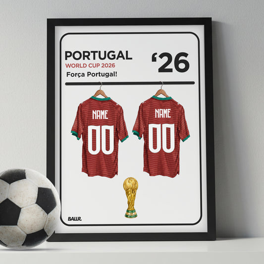 Portugal Personalised Locker Room World Cup Kit 2026