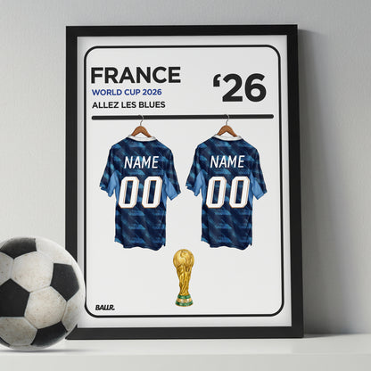 France Personalised Locker Room World Cup Kit 2026