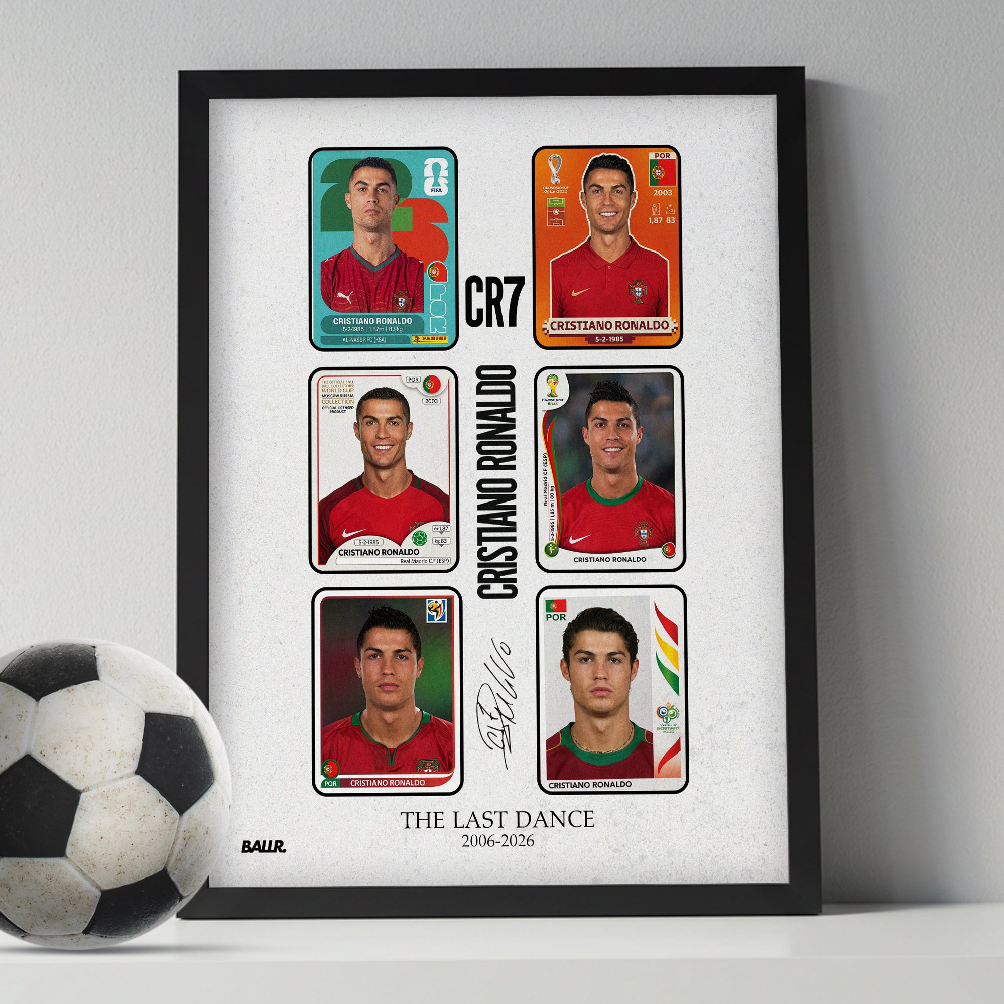 Cristiano Ronaldo  Panini Cards The Last Dance