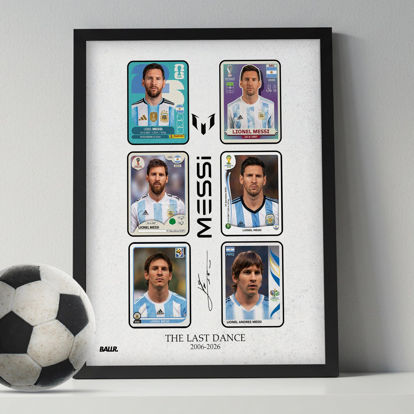 Messi Panini Cards The Last Dance