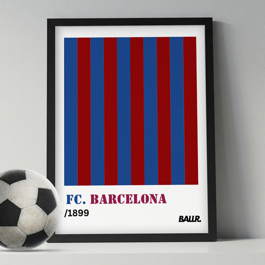 Barcelona Vintage Shirt Poster