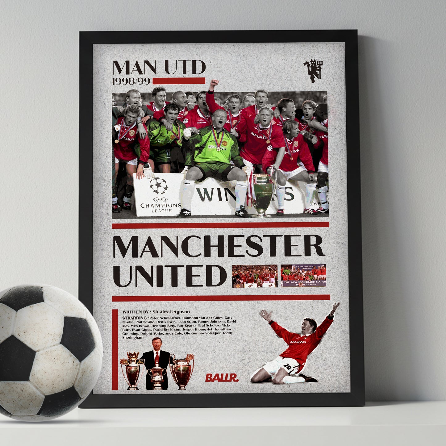 Manchester United 1998/1999 Iconic Treble Season