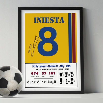 Andres Iniesta Goal Vs Chelsea 2009 Kit