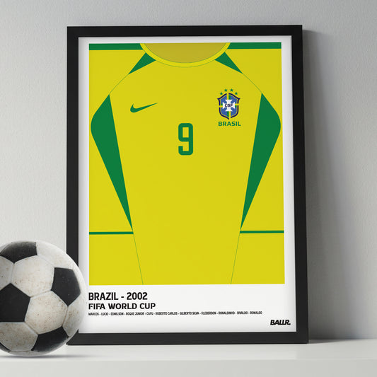 Brazil R9 WC'02 Front Kit ( Framed Poster )