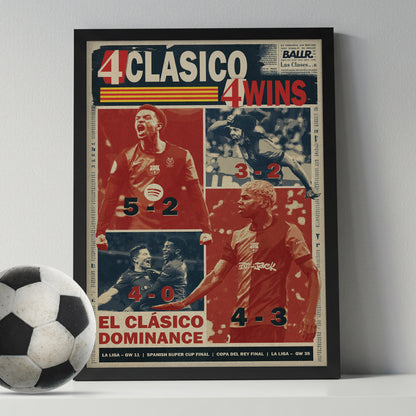 4 Clásicos 4 Wins for Barcelona