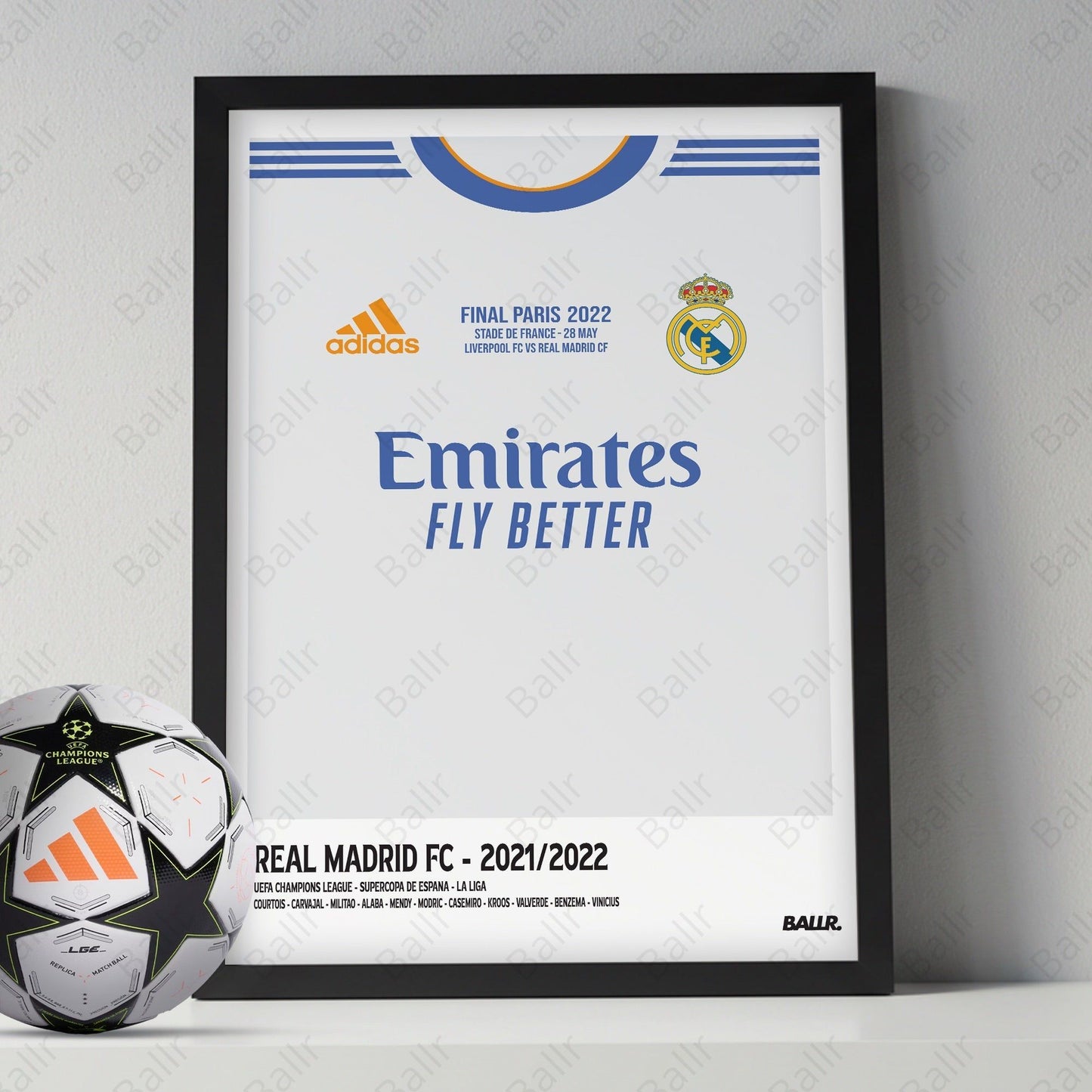 Real Madrid UCL 21/22 Iconic Tournament Front Kit ver.