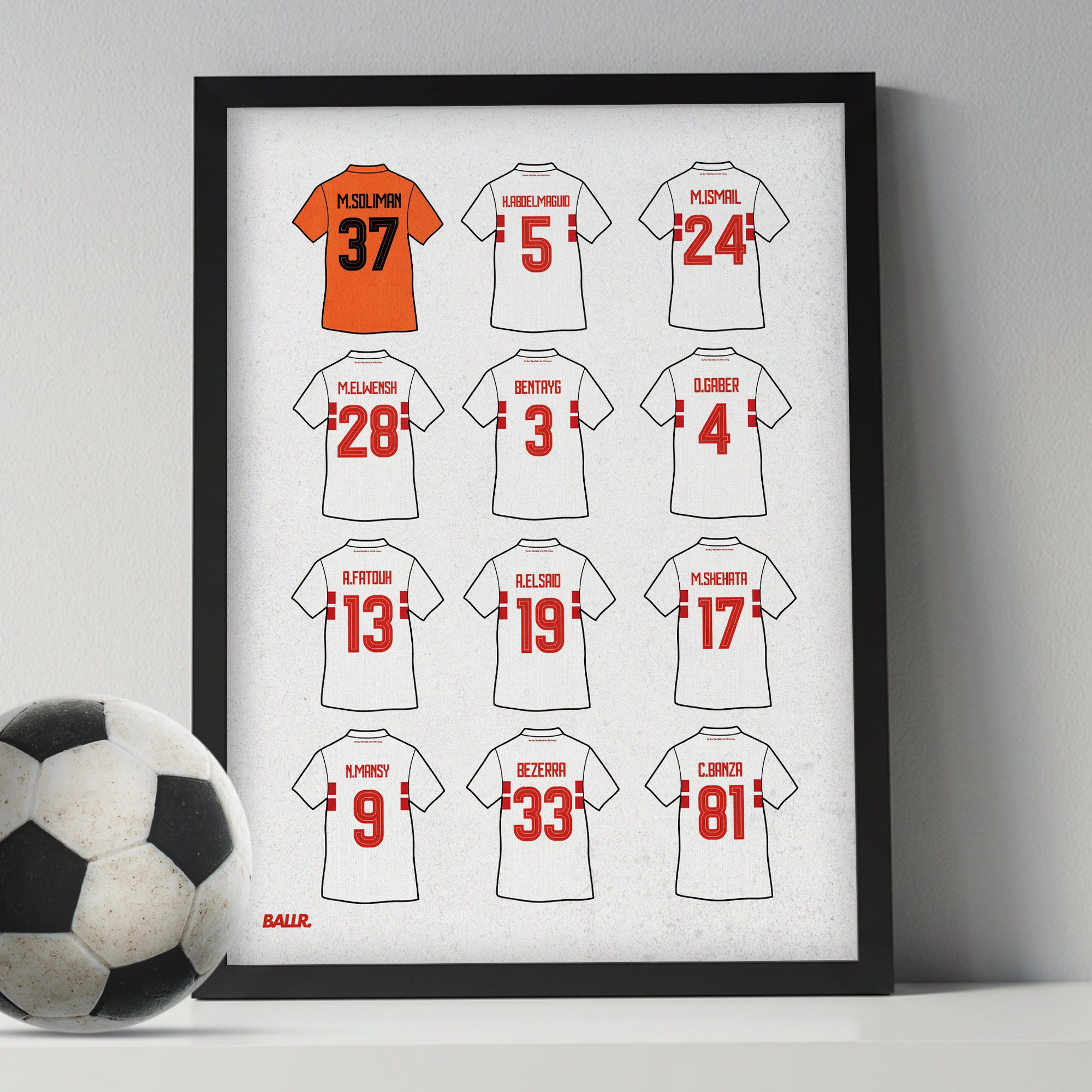 Zamalek Winning Squad Egyptian League 25/26 Kits