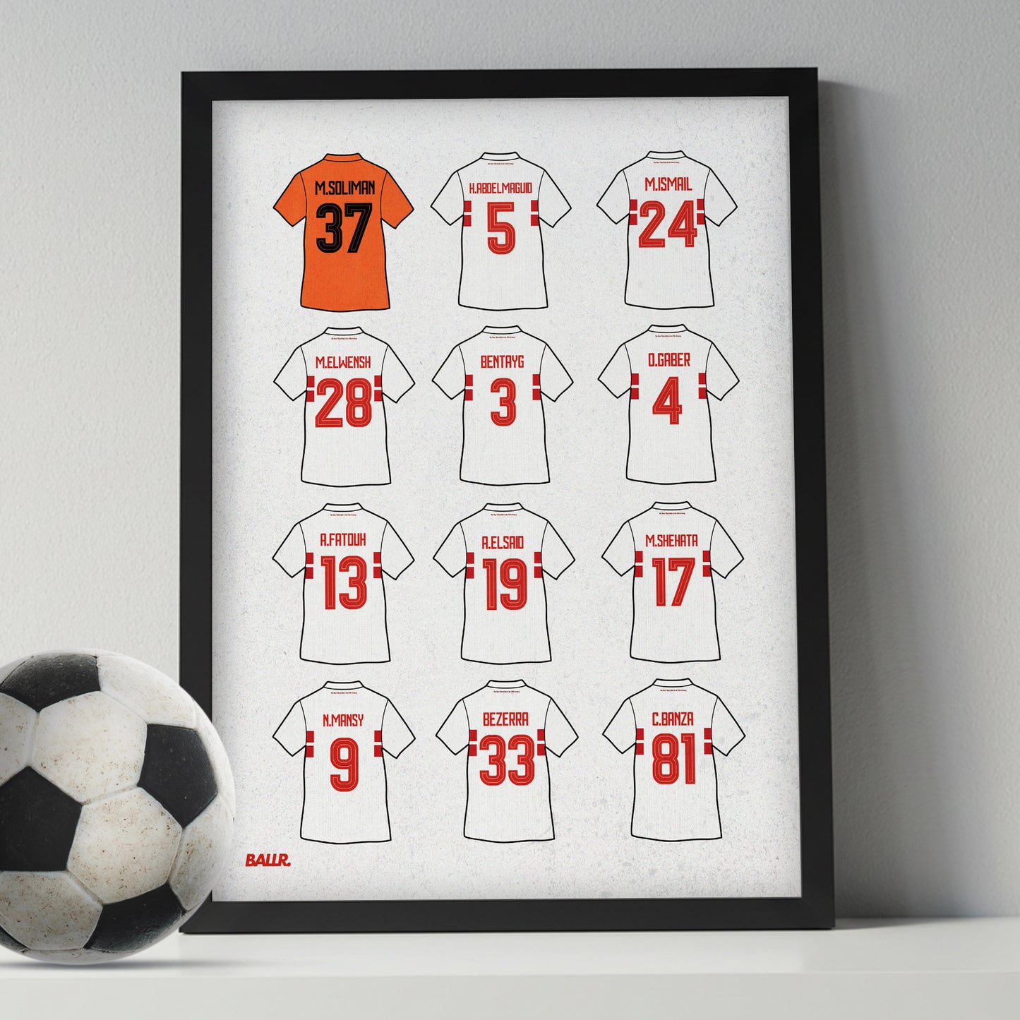 Zamalek Winning Squad Egyptian League 25/26 Kits