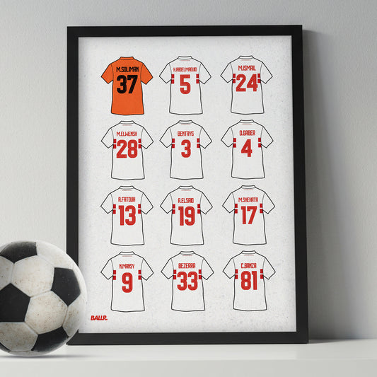 Zamalek Winning Squad Egyptian League 25/26 Kits