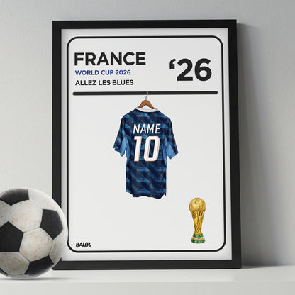 Personalised Locker Room Kit France 2026 World Cup
