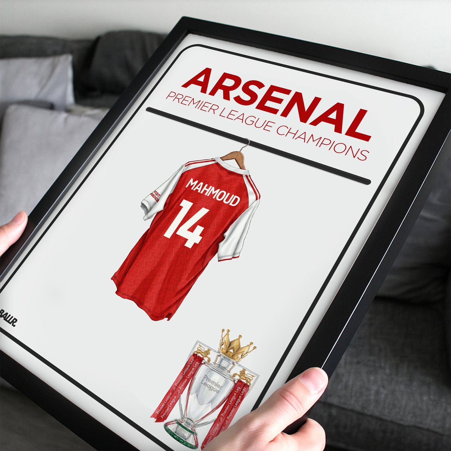 Personalised Arsenal 25/26 Champions Locker Room
