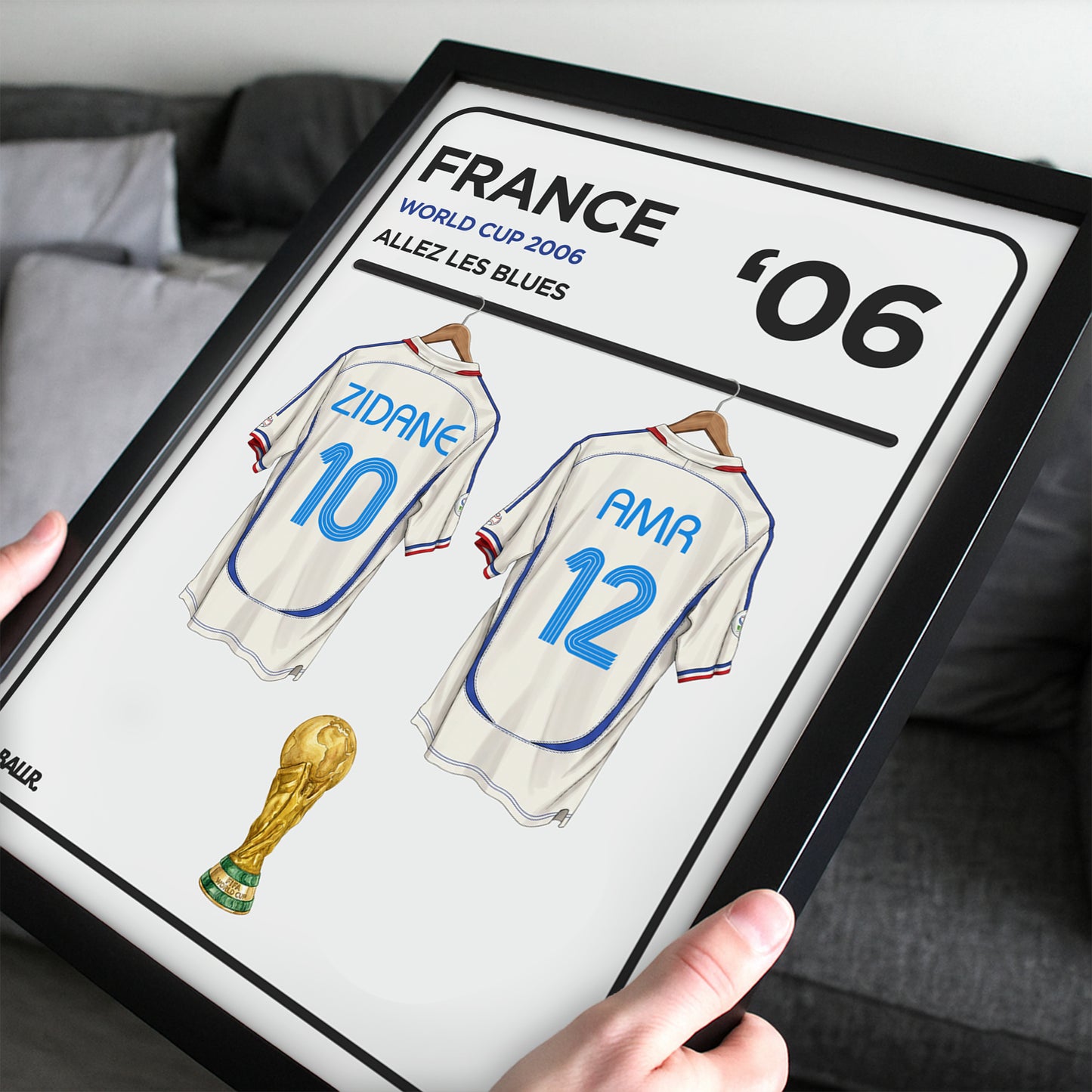 France 2006 Personalised Locker Room World Cup Kit