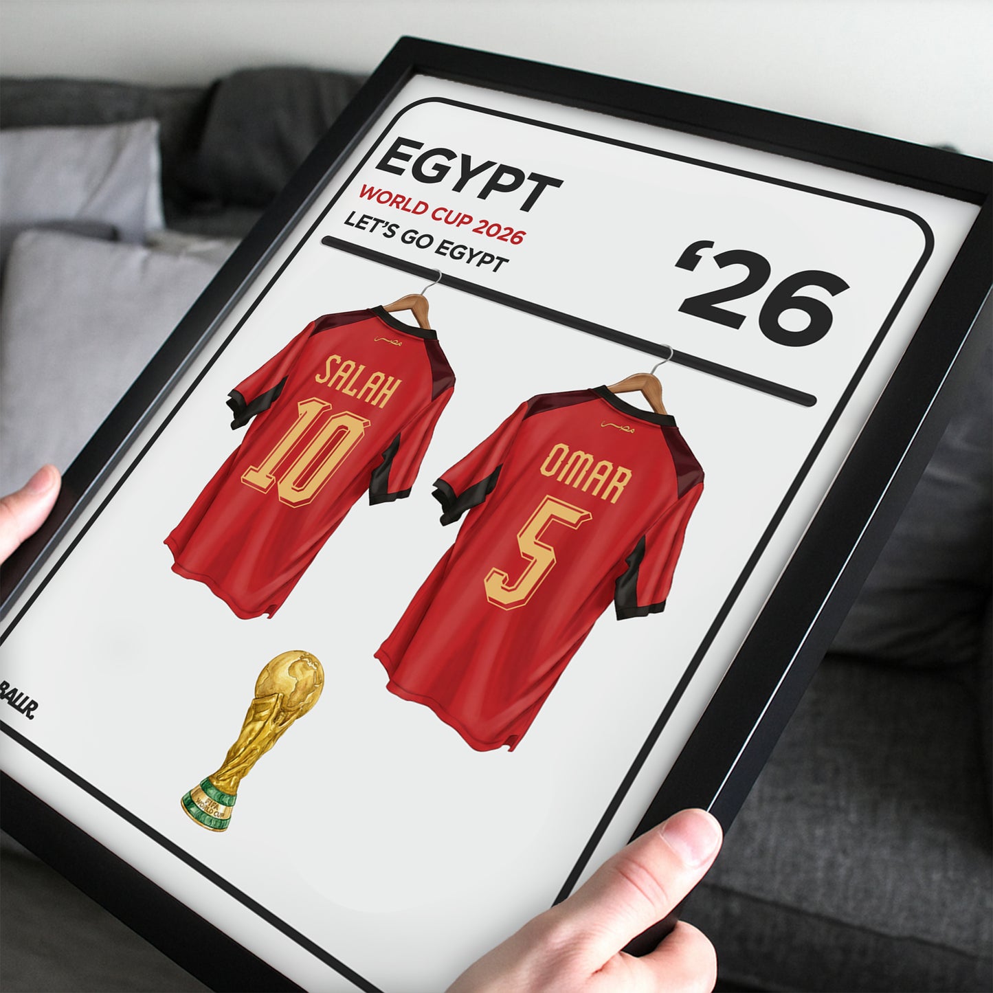Egypt Personalised Locker Room World Cup Kit 2026