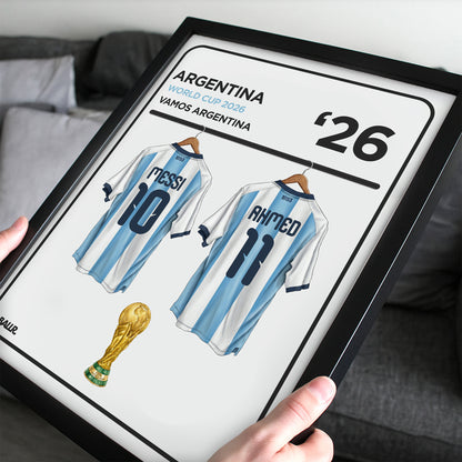 Locker Room Personalised Kit Argentina 2026 World Cup