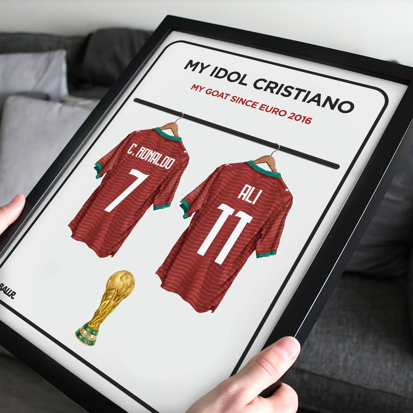 You & Ronaldo Customized Portugal Locker Room Kit
