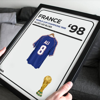 Personalised Locker Room Kit France 1998 World Cup