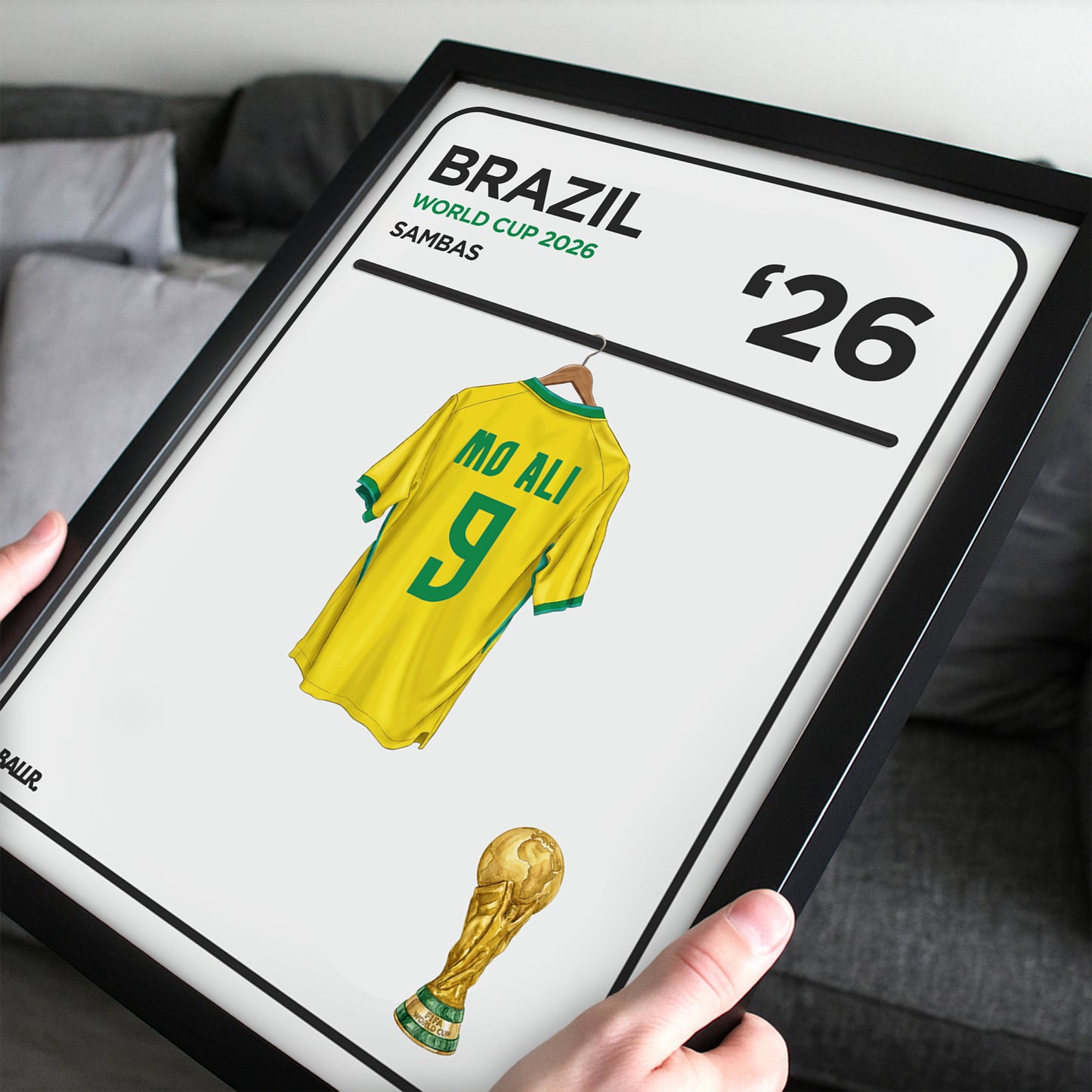 Personalised Locker Room Kit Brazil 2026 World Cup