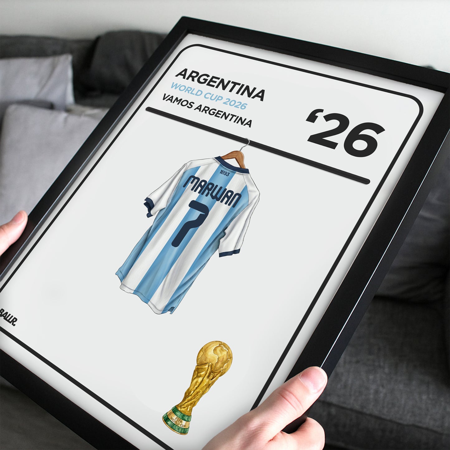 Personalised Locker Room Kit Argentina 2026 World Cup