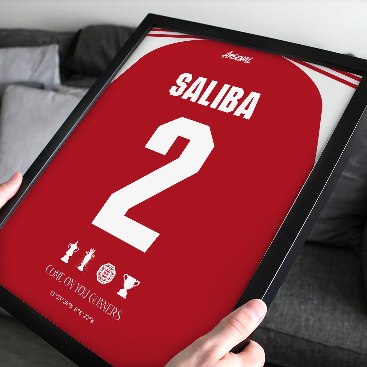 William Saliba Arsenal Kit 25/26