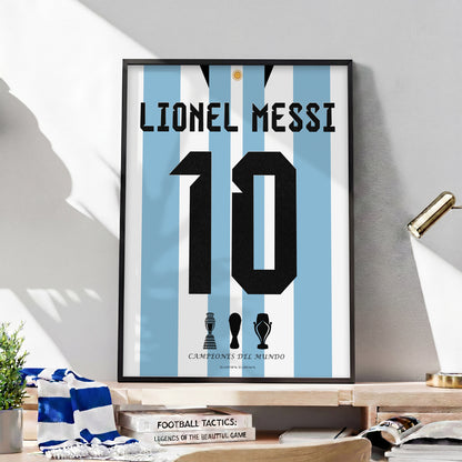Messi Winning The World Cup 2022 Back Kit