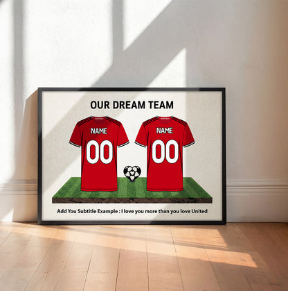 Personalized Man United Couple's Dream Team Kit