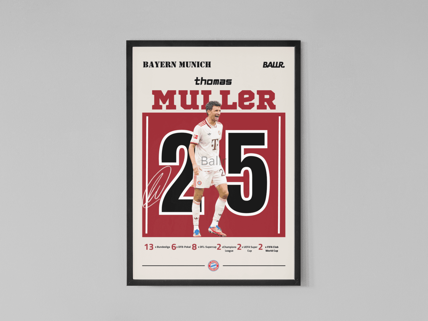 Thomar Muller Scoring in his 710 Bayern appearnce