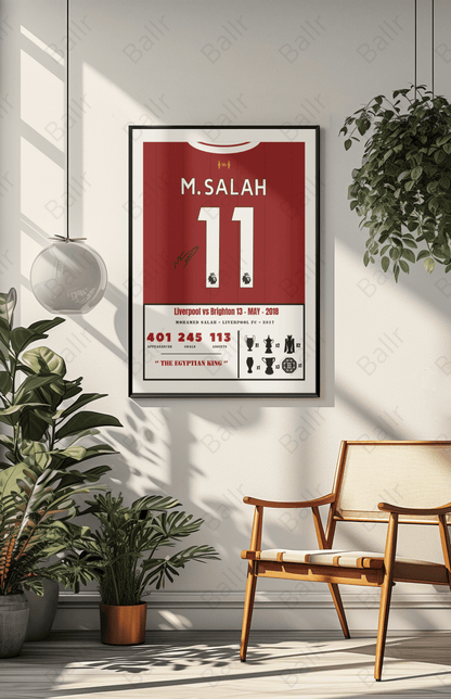Mohamed Salah's Iconic Season 17/18 Kit
