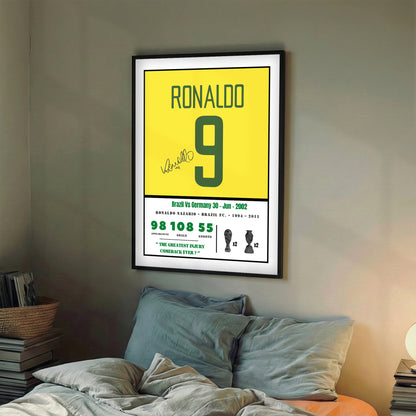 Ronaldo Nazario WC'02 Finale Kit Greatest Injury Comeback