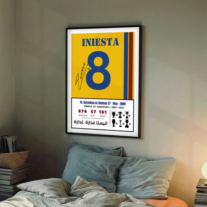 Andres Iniesta Goal Vs Chelsea 2009 Kit