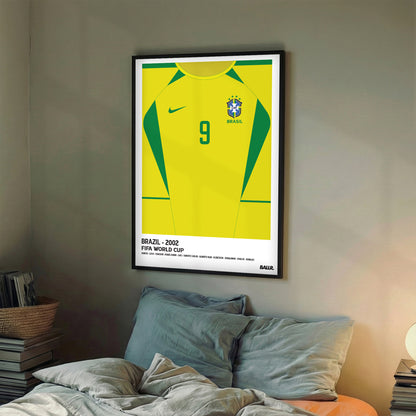 Brazil R9 WC'02 Front Kit ( Framed Poster )