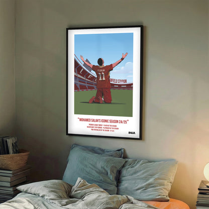 Mo Salah Iconic Seasons with Liverpool 24/25 Illustration ver.