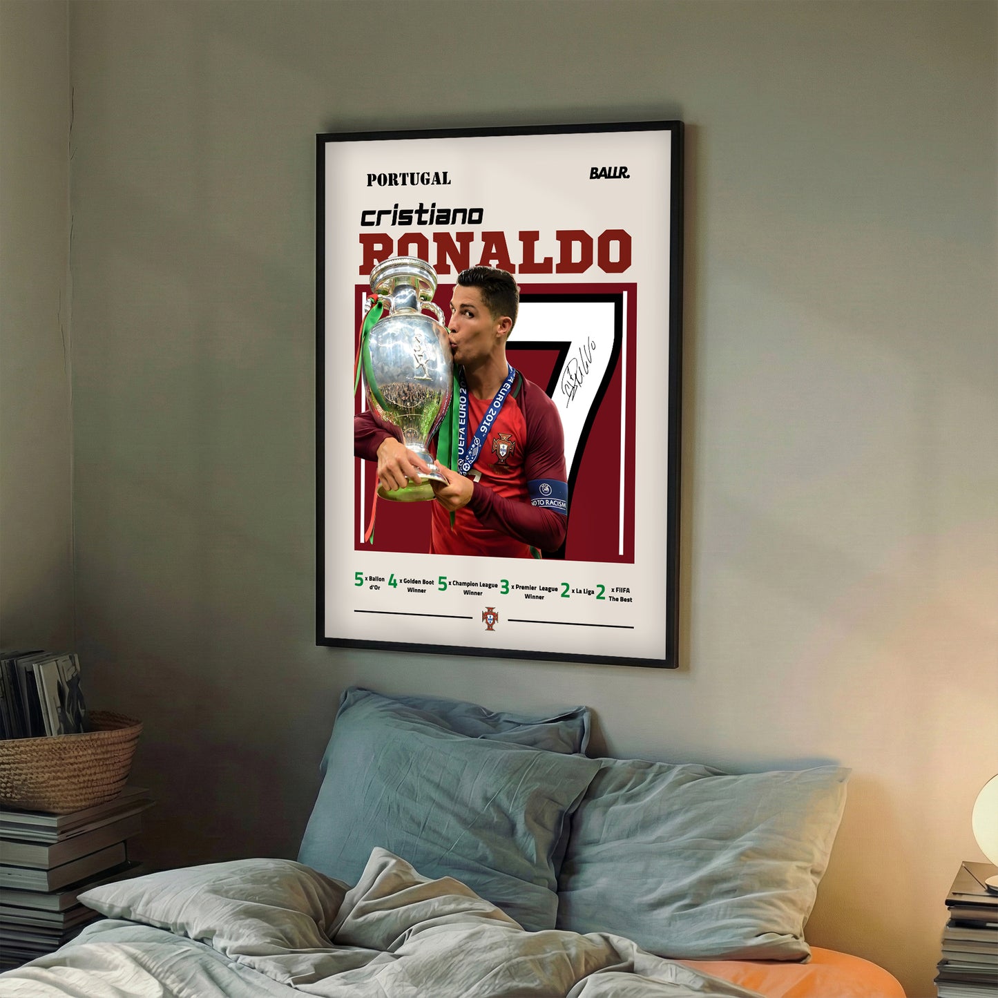 Cristiano Ronaldo Winning The Euros 2016