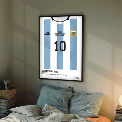 Messi WC 2022 Final Kit ( Framed Poster )