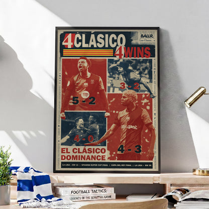 4 Clásicos 4 Wins for Barcelona