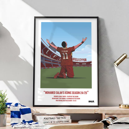 Mo Salah Iconic Seasons with Liverpool 24/25 Illustration ver.