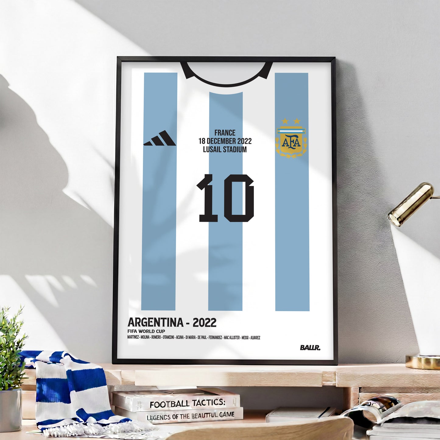 Messi WC 2022 Final Kit ( Framed Poster )