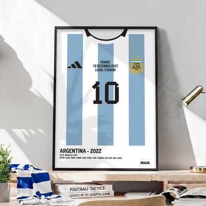 Messi WC 2022 Final Kit ( Framed Poster )