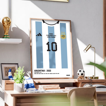 Messi WC 2022 Final Kit ( Framed Poster )