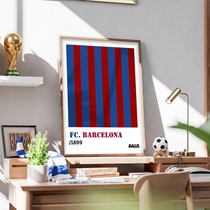 Barcelona Vintage Shirt Poster