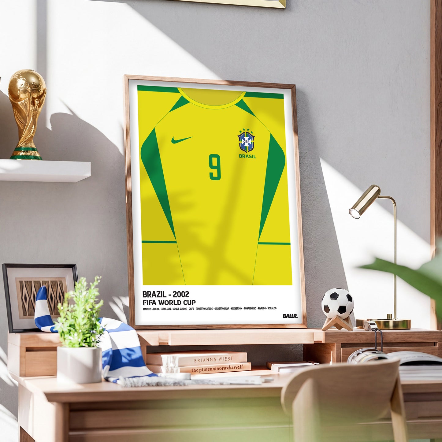 Brazil R9 WC'02 Front Kit ( Framed Poster )