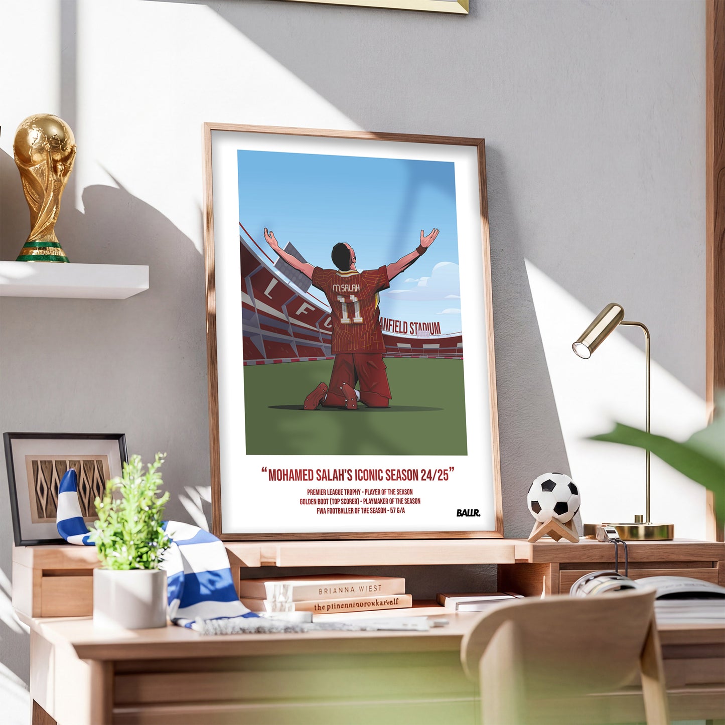 Mo Salah Iconic Seasons with Liverpool 24/25 Illustration ver.