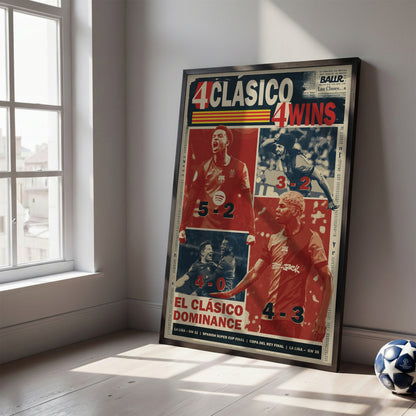 4 Clásicos 4 Wins for Barcelona