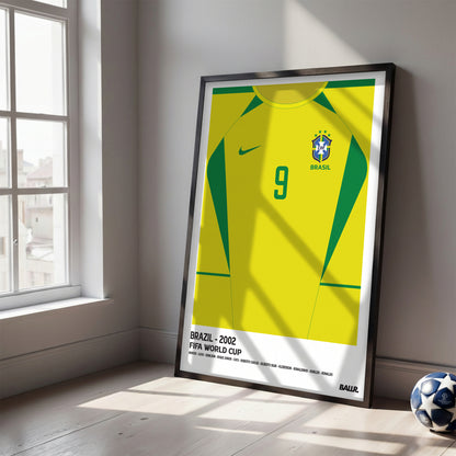 Brazil R9 WC'02 Front Kit ( Framed Poster )
