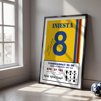 Andres Iniesta Goal Vs Chelsea 2009 Kit
