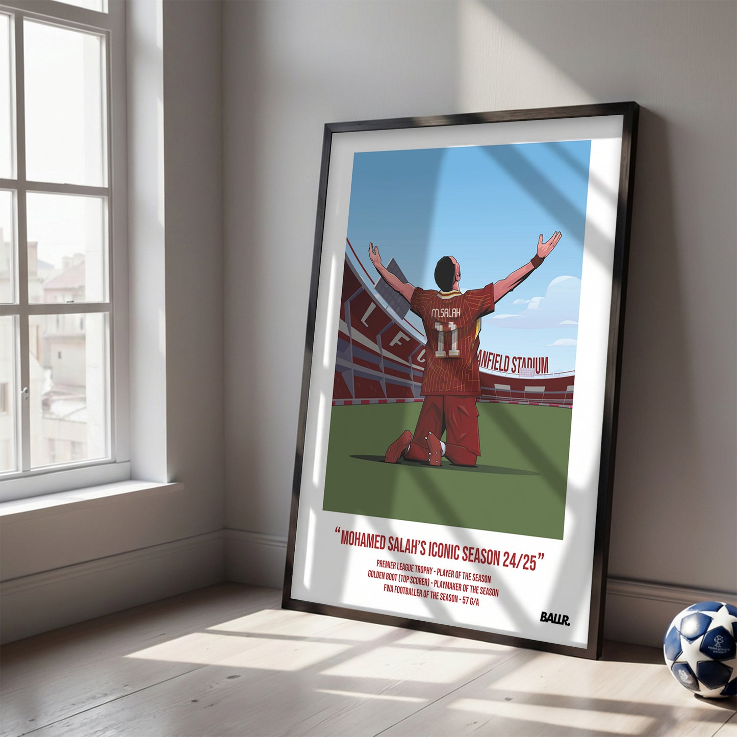 Mo Salah Iconic Seasons with Liverpool 24/25 Illustration ver.